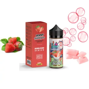 جوس 120 میل هورنی آدامس توت فرنگی | Horny 120 ml Sour Strawberry BUBBLEGUM