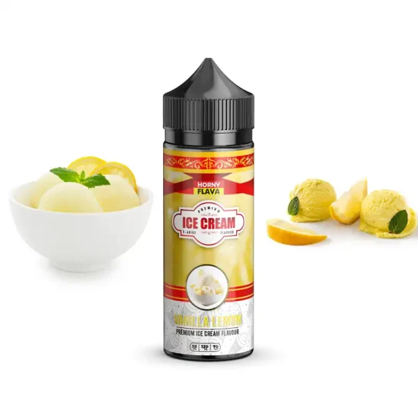 Horny Flava 120 ml Vanilla Lemon IC CREAM